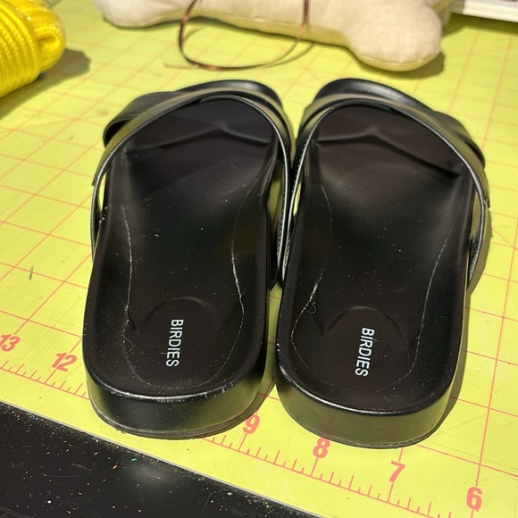 Black leather birdie sandals - Picture 3 of 6